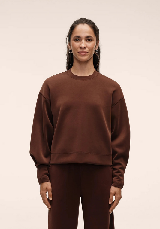 Peachy Crew Neck Dark Brown