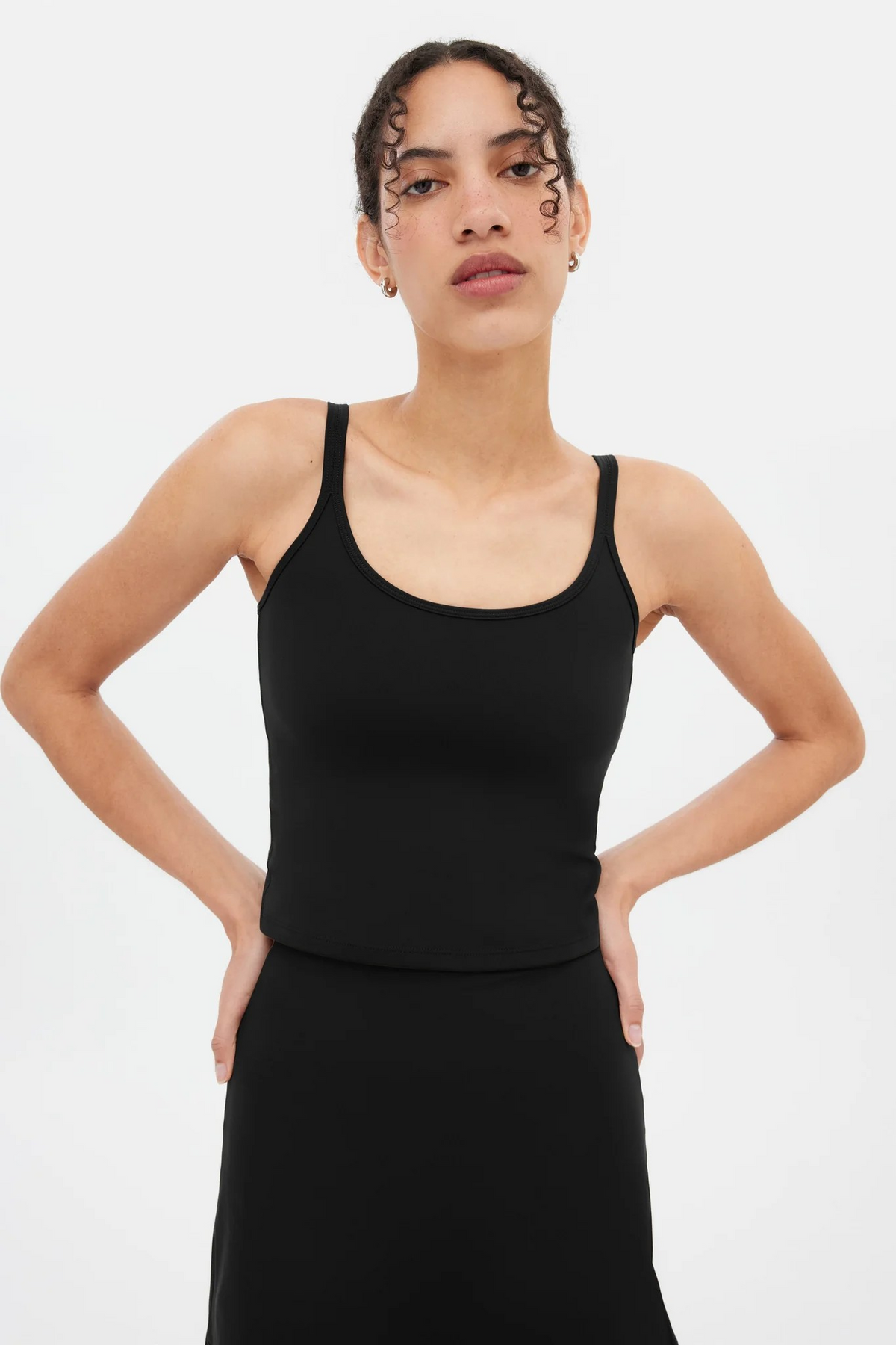 Gemma Scoop Tank Black