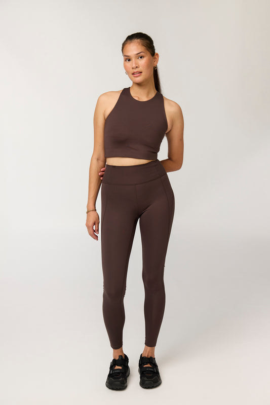 Compressive High-Rise Legging, Long Driftwood