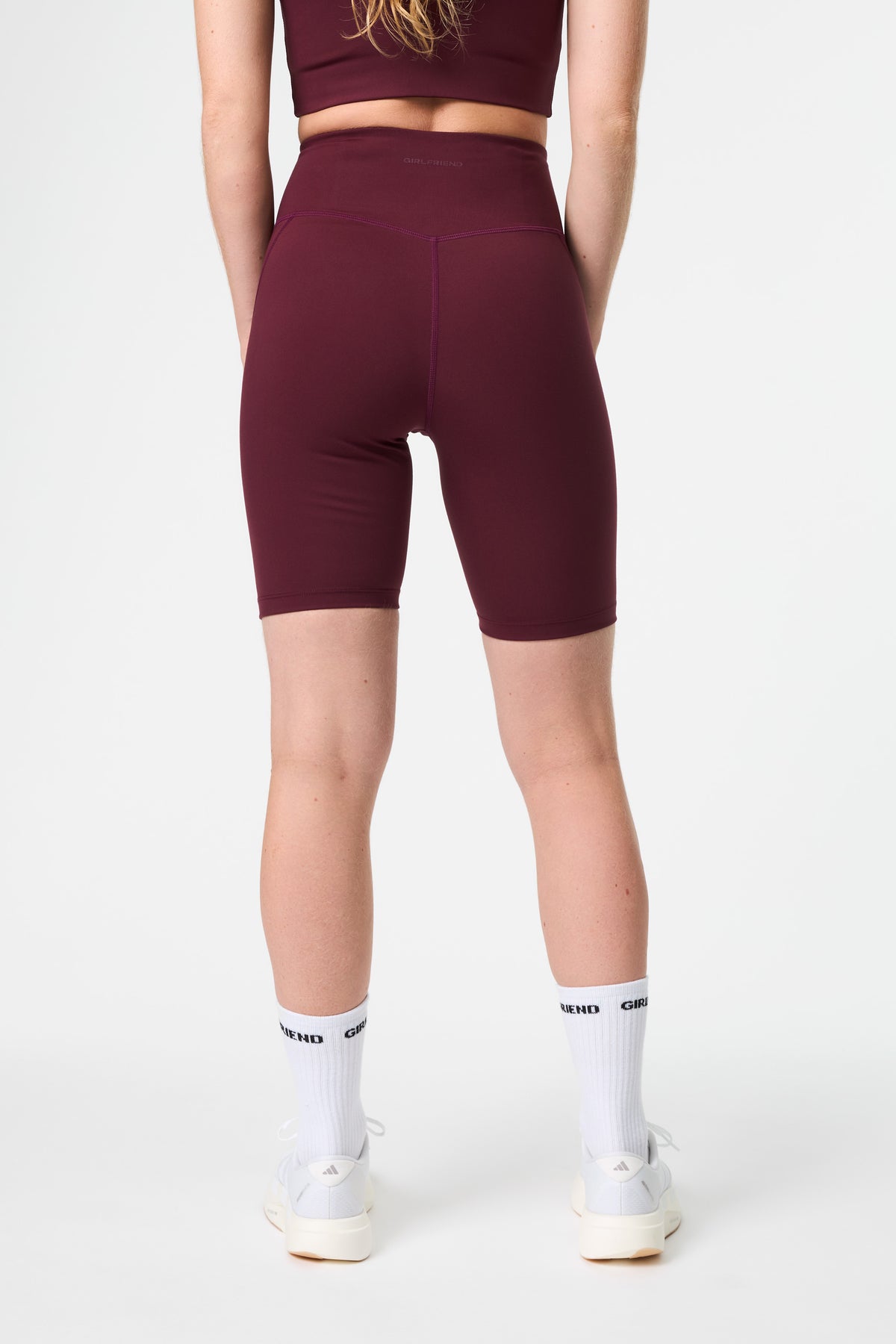 Compressive High-Rise Bike Shorts Mulberry
