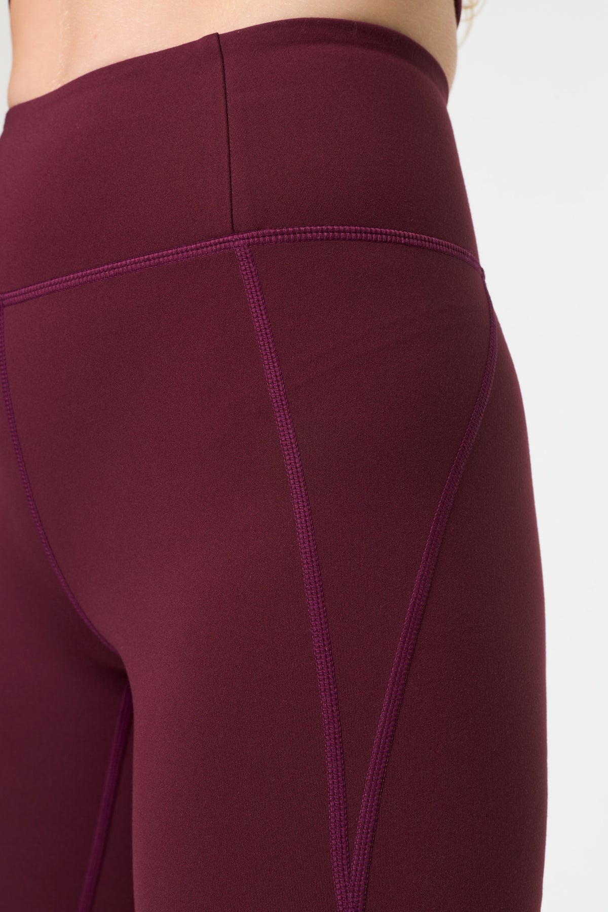 Compressive High-Rise Legging, 7/8 Mulberry