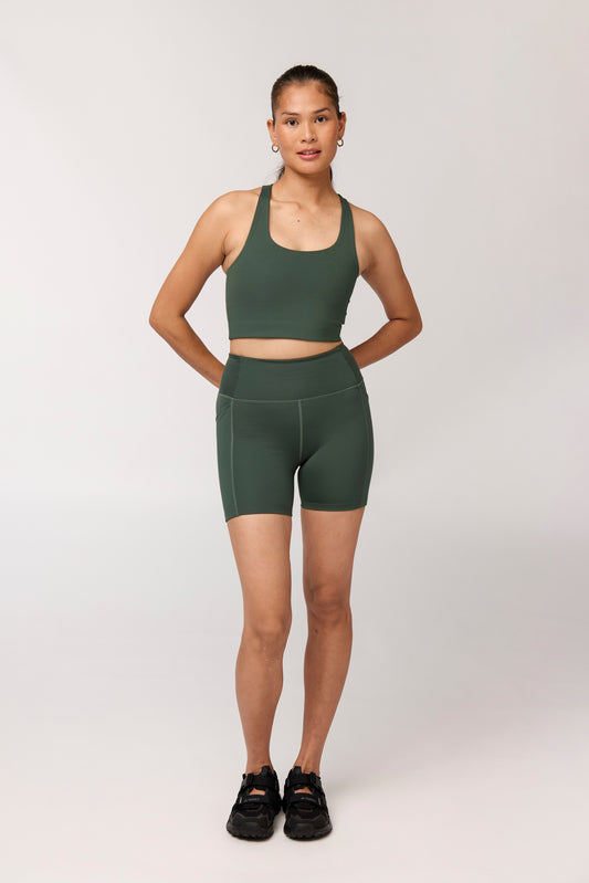Pocket High-Rise Run Shorts Jungle