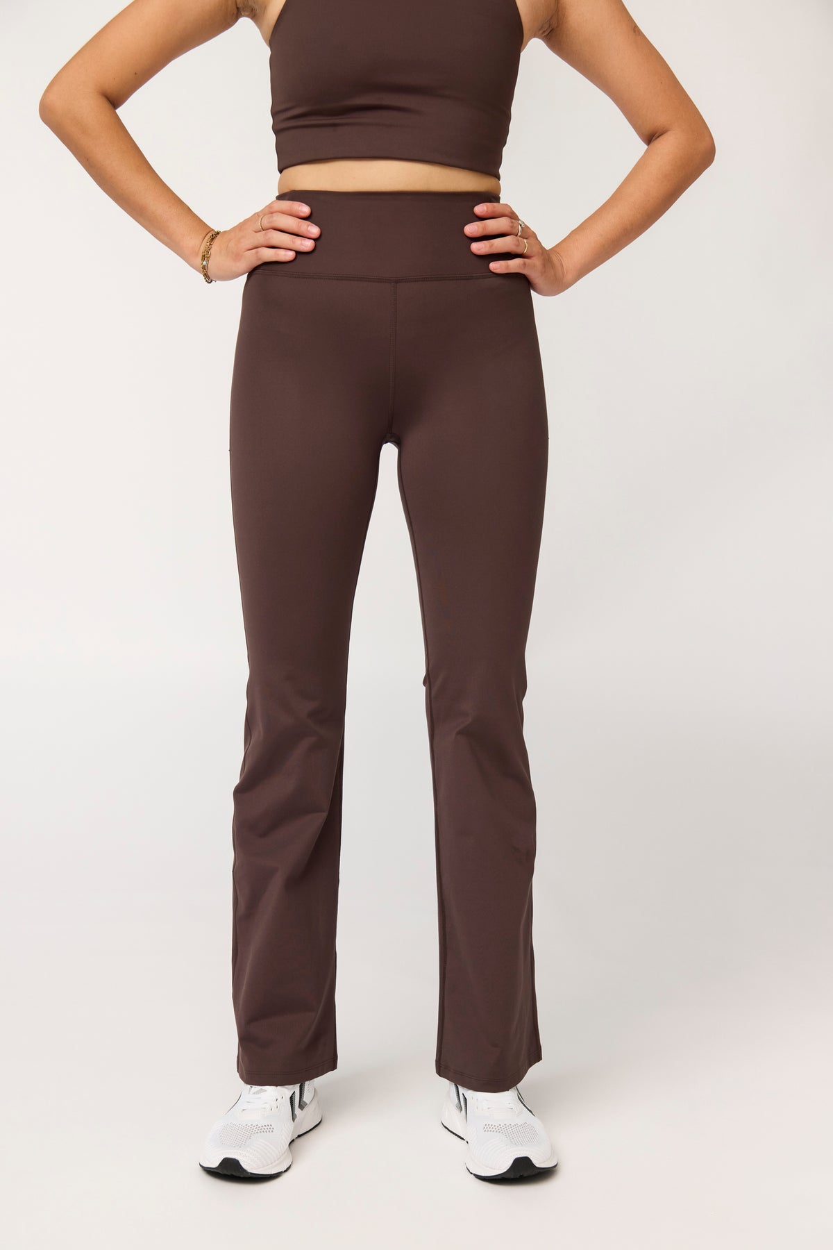 Compressive Flare Legging Driftwood
