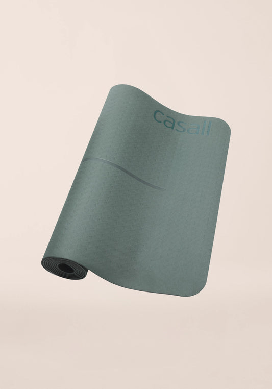 Yoga mat position 4mm - Dark Teal/Black