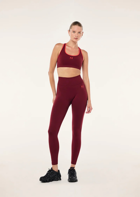 RESTORE SEAMLESS LEGGING CABERNET / STRAWBERRY