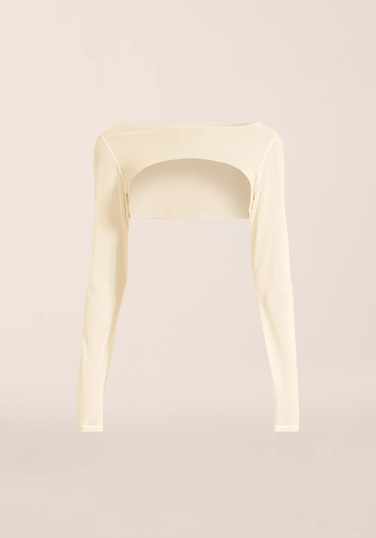 Delicate Studio Mesh Top Cream