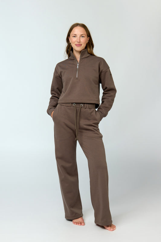 Millie Straight Leg Sweatpant Mink