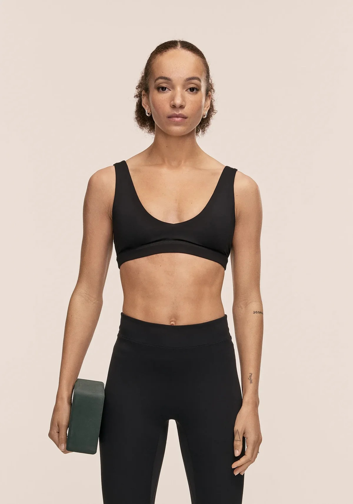 Soft Touch Padded Sports Bra Black