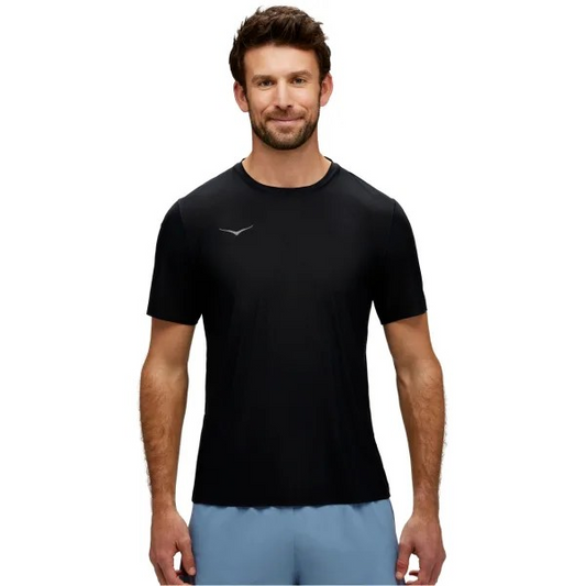 CAMISETA AIROLITE RUN SHORT SLEEVE BLACK