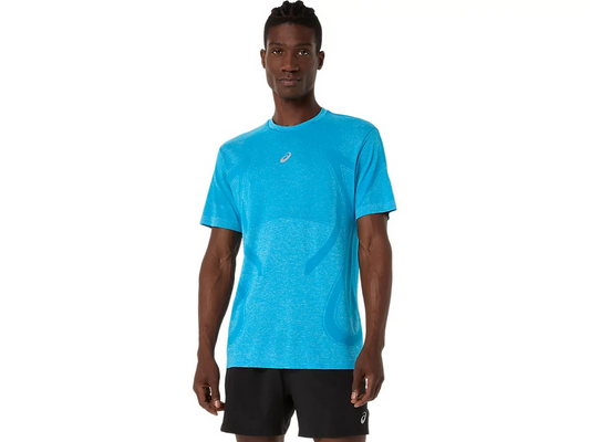 ROAD SEAMLESS SS TOP AEGEAN BLUE/SKY
