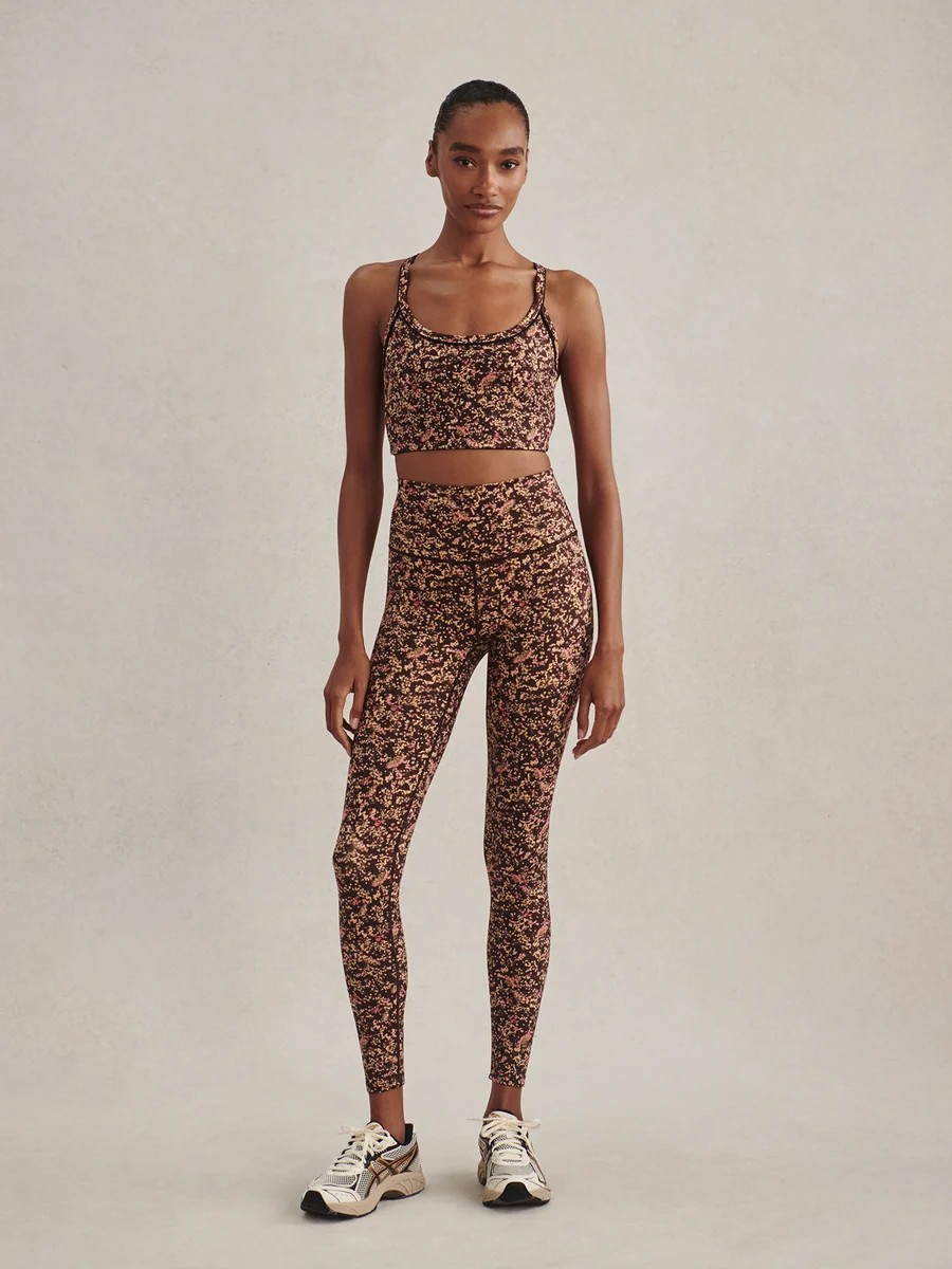 freesoft high rise legging 28 pressed flower