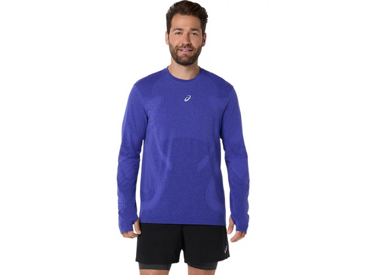 ROAD SEAMLESS LS TOP COBALT BURST/EGGPLANT