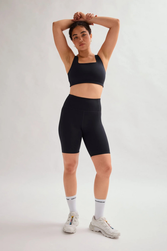 Compressive High-Rise Bike Shorts Black