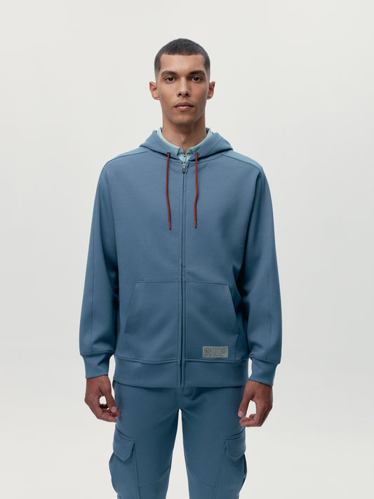 Hoodie Biafra Light Slate