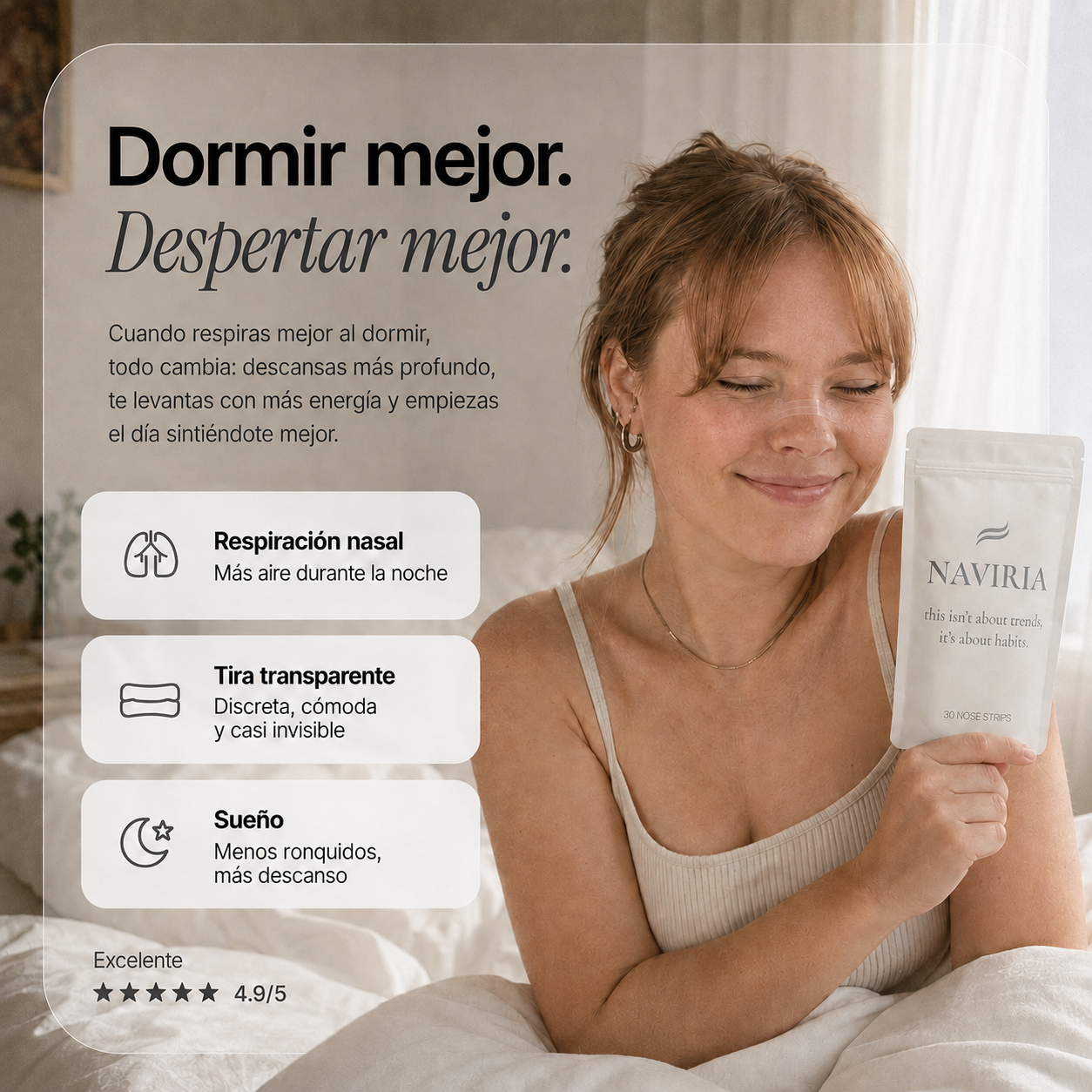 Naviria Strips - Tira Nasal Invisible