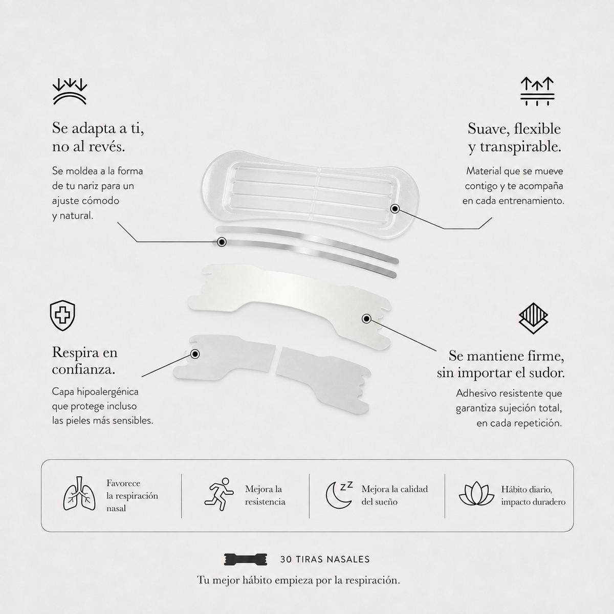 Naviria Strips - Tira Nasal Invisible