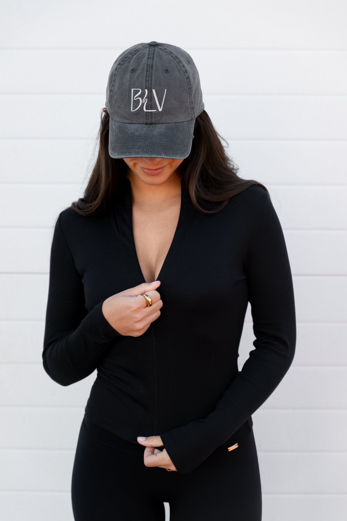 Invisible Zip Jacket Negro