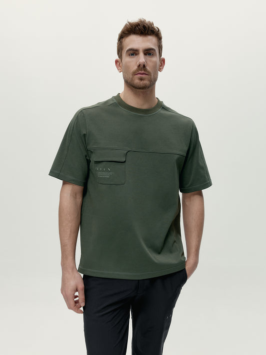 T-Shirt Tirreno Kaki Leaft