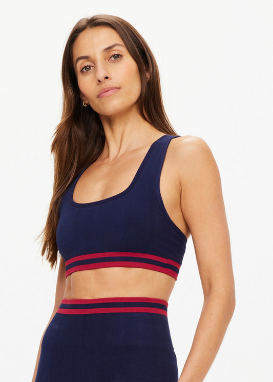 COTTON SEAMLESS JADE BRA NAVY