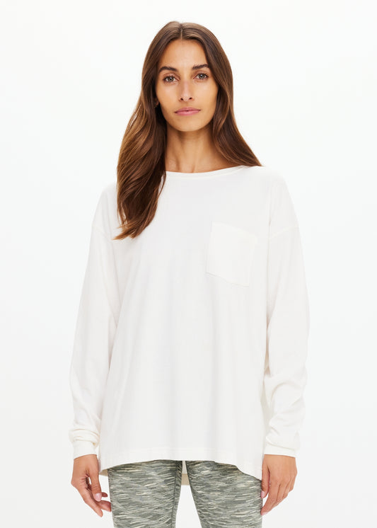 SOHO CARA LONG SLEEVE TOP NATURAL