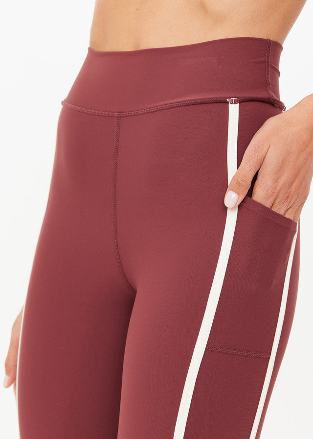 SAMARA 25IN MIDI PANT RED