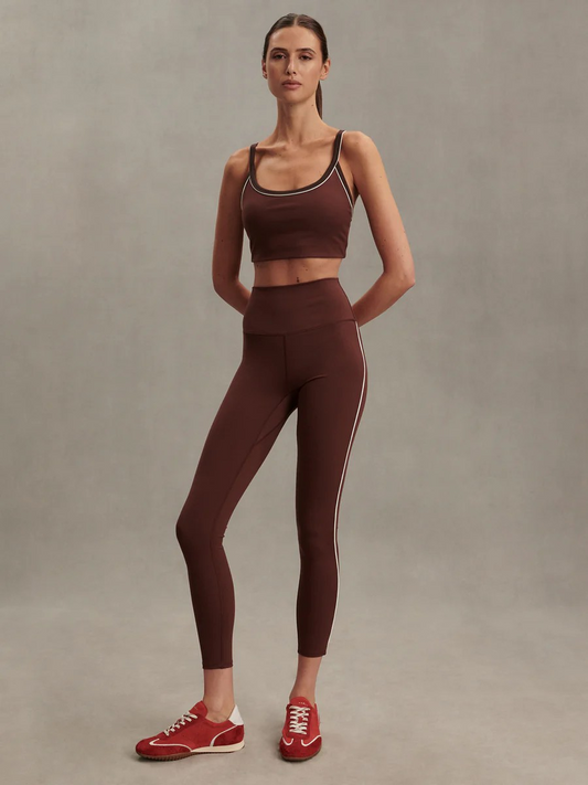 freesoft piped legging 28 brown stone