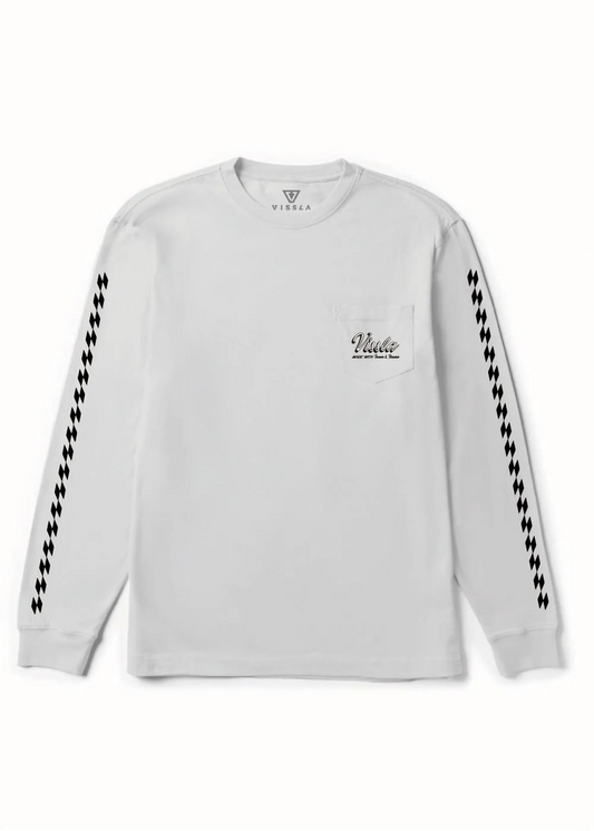 Handmade Premium LS PKT Tee-WHT