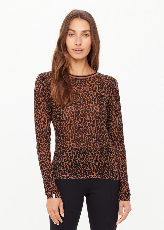 LUDLOW ADA LONG SLEEVE KNIT LEOPARD