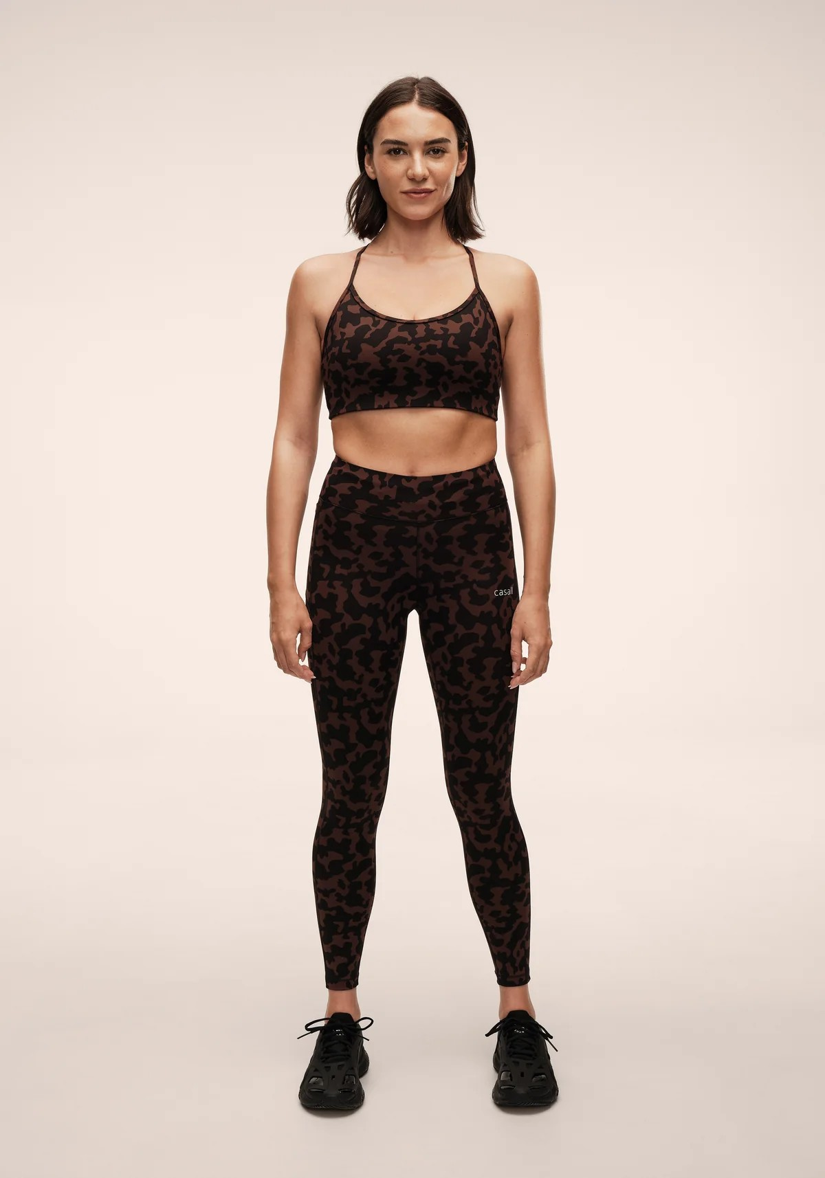 Essential Printed Tights Turtoise Brown