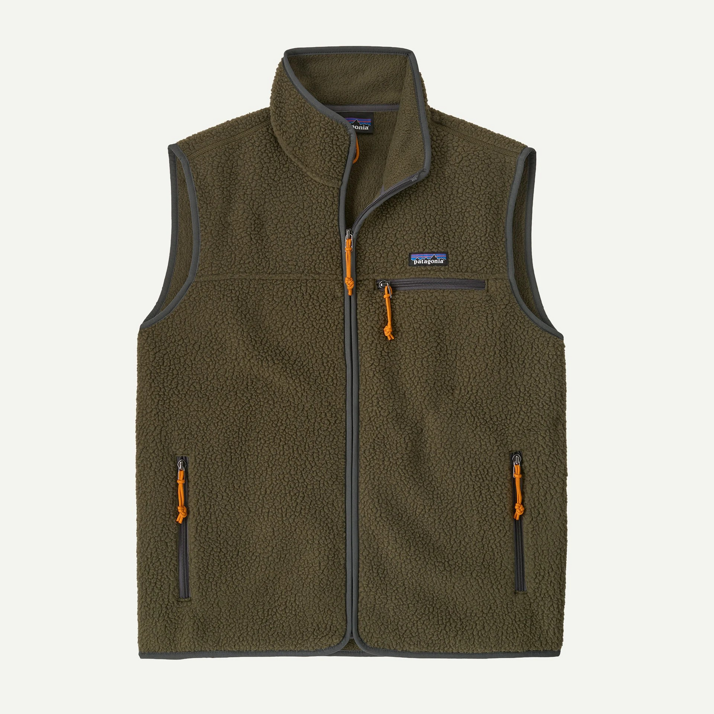 M's Retro Pile Vest Basin Green