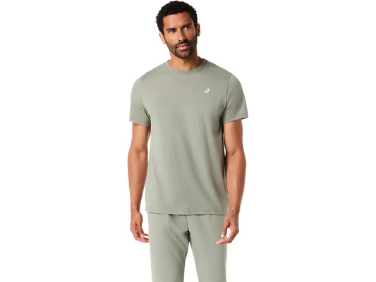 ASICS SPIRAL EMBROIDERY TEE LICHEN GREEN