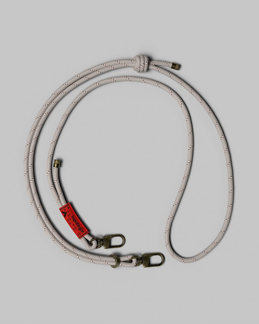 6mm Rope Strap Taupe Patterned