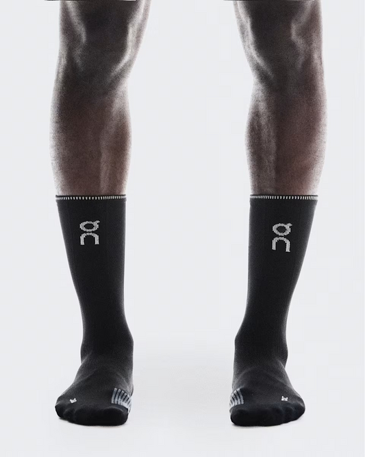 Performance Run Sock High Unisex Black | Eclipse