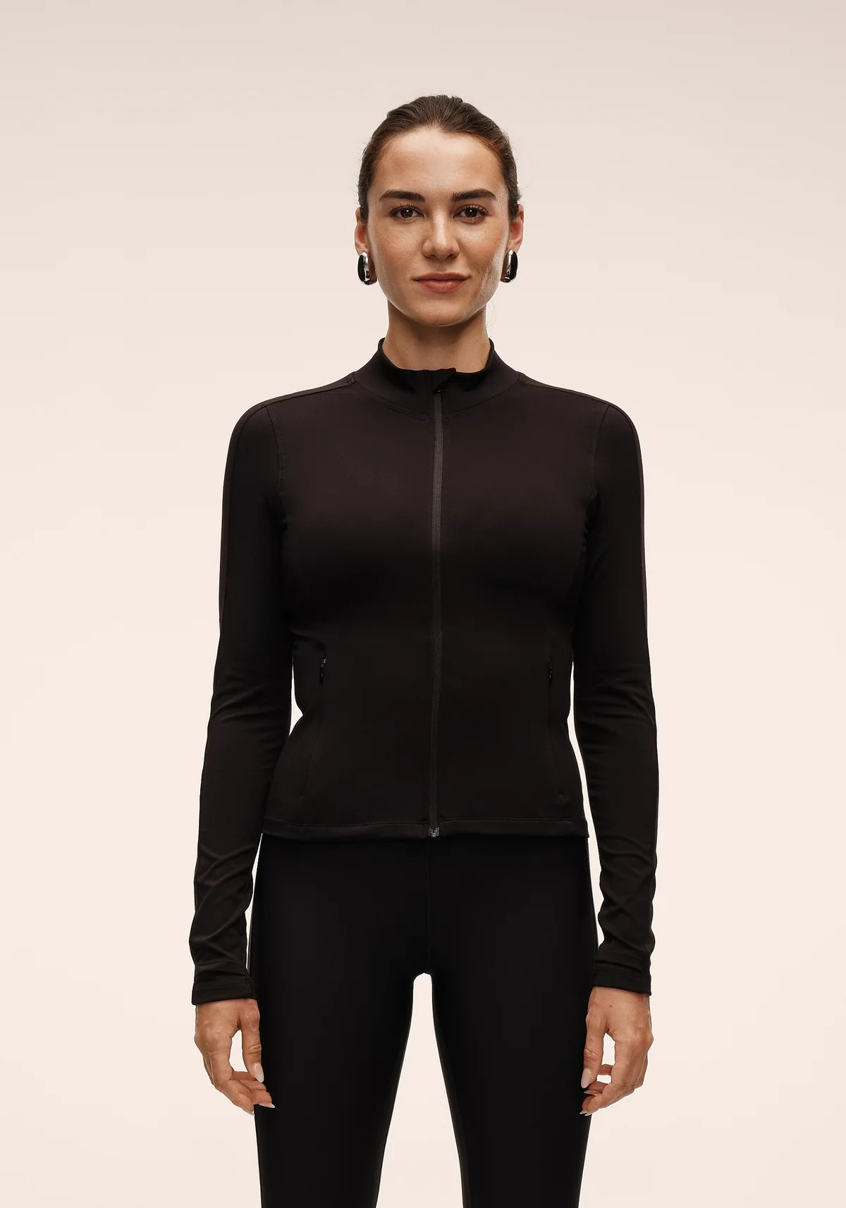 Soft Touch Zip Jacket Black