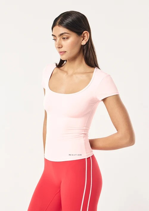 FOUNDATION SCOOP SS TOP SOFT PINK