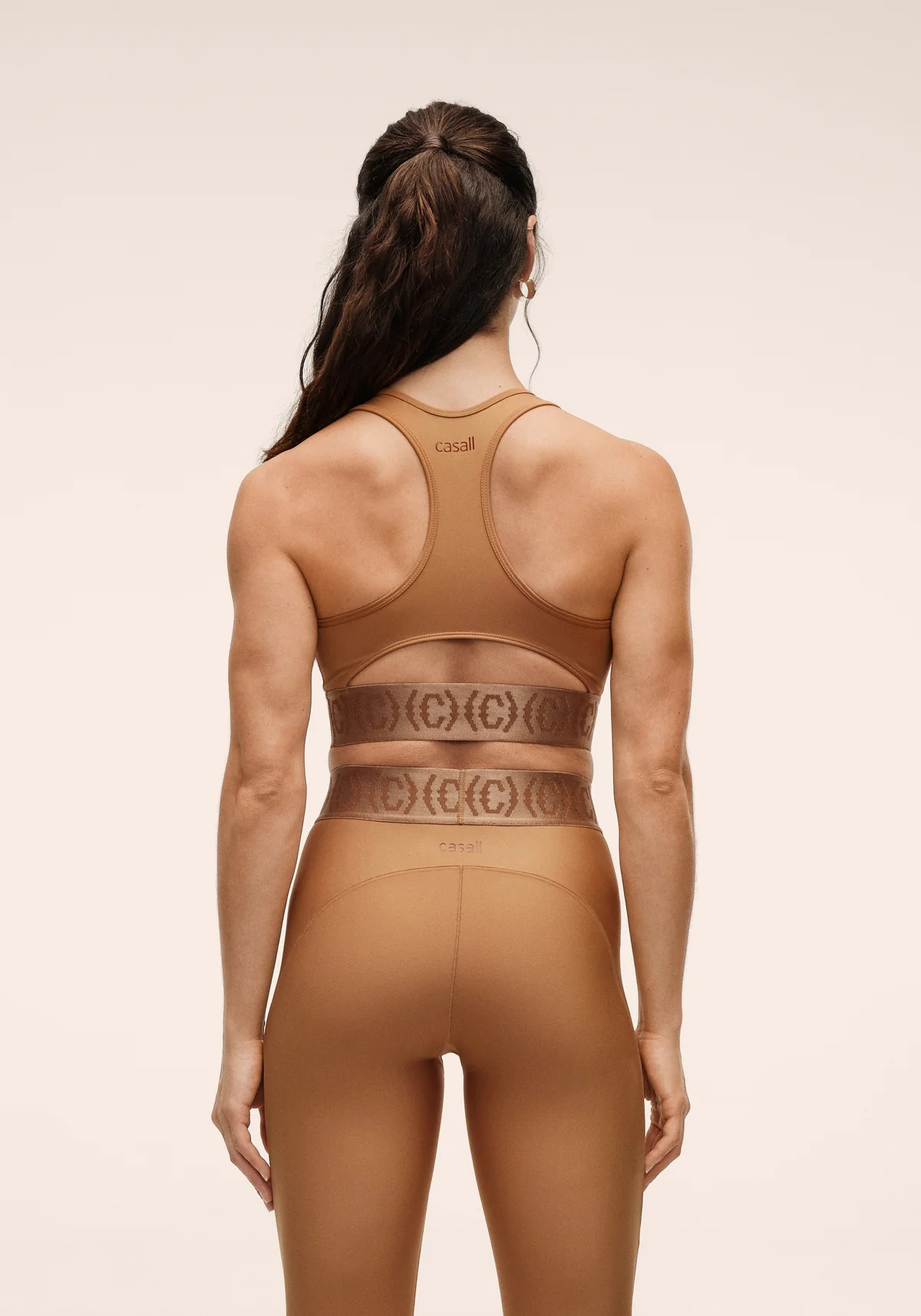Logo Elastic Top Golden Brown