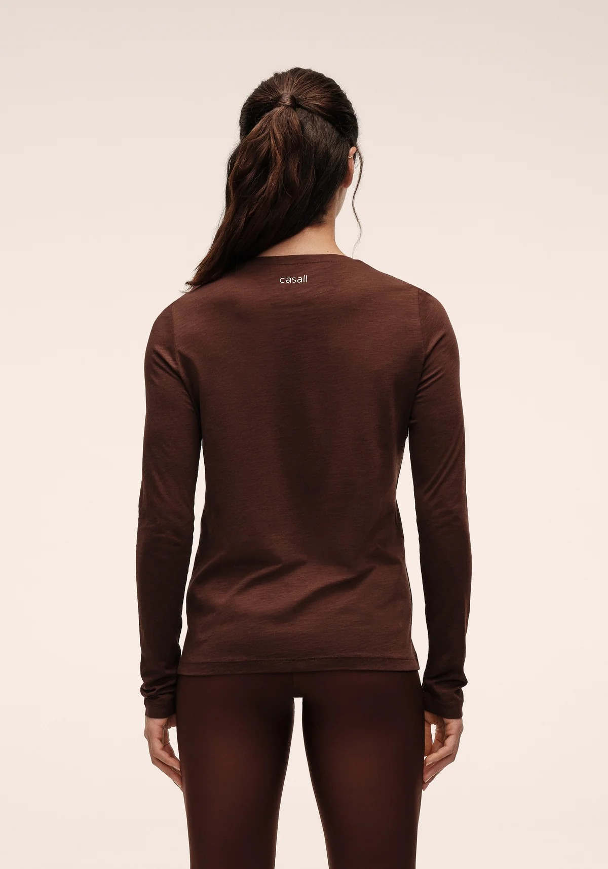 Soft Texture Long Sleeve Dark Brown