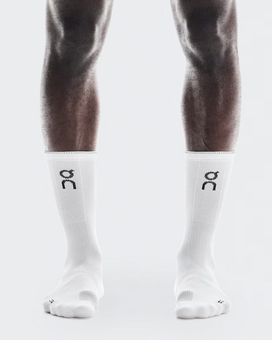 Performance Run Sock High Unisex White | Glacier