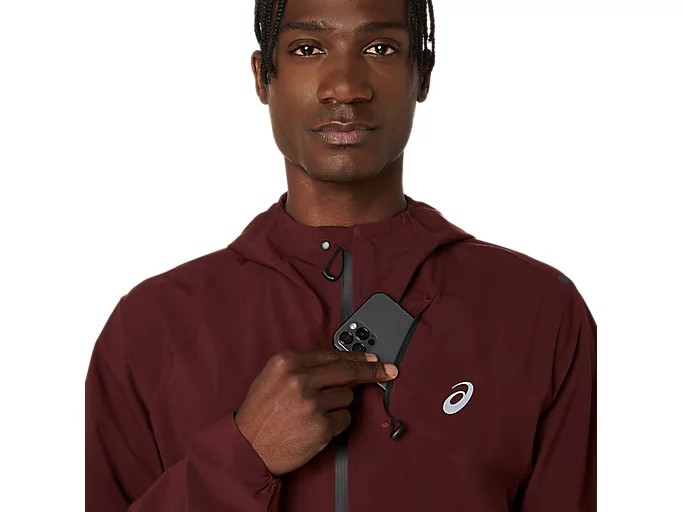 METARUN WATERPROOF JACKET DARK RED PLANET