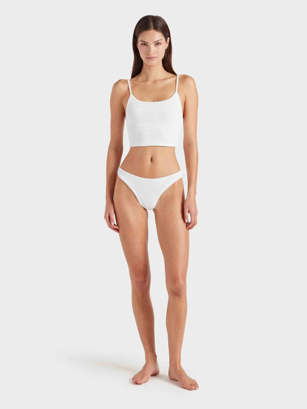 Strap Bikini Crinkle White