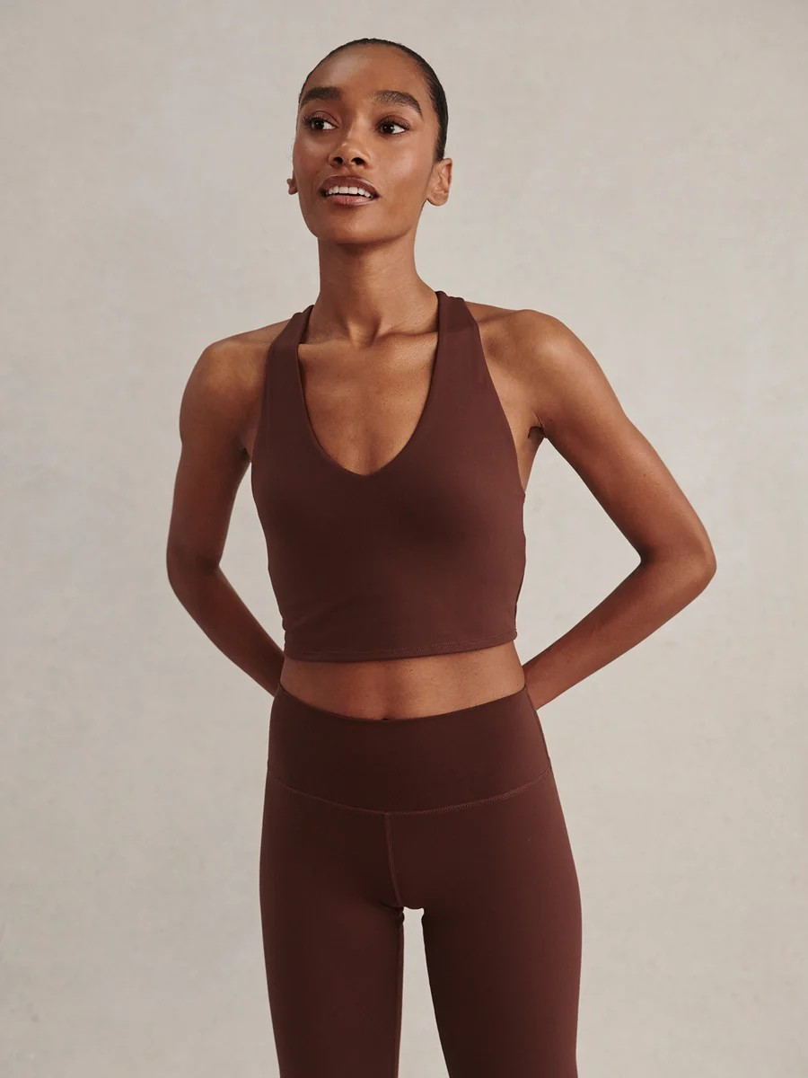 always burke cropped tank deep mahogany