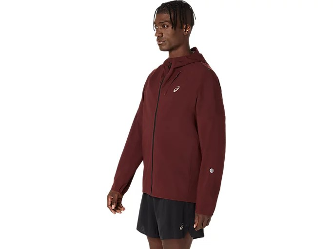 METARUN WATERPROOF JACKET DARK RED PLANET