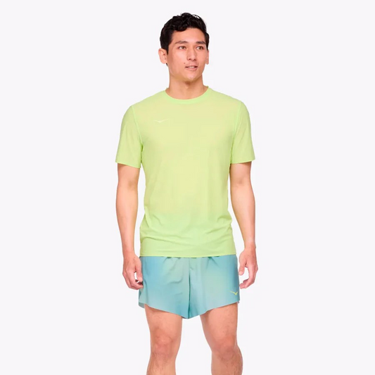 CAMISETA AIROLITE RUN SHORT SLEEVE LETTUCE