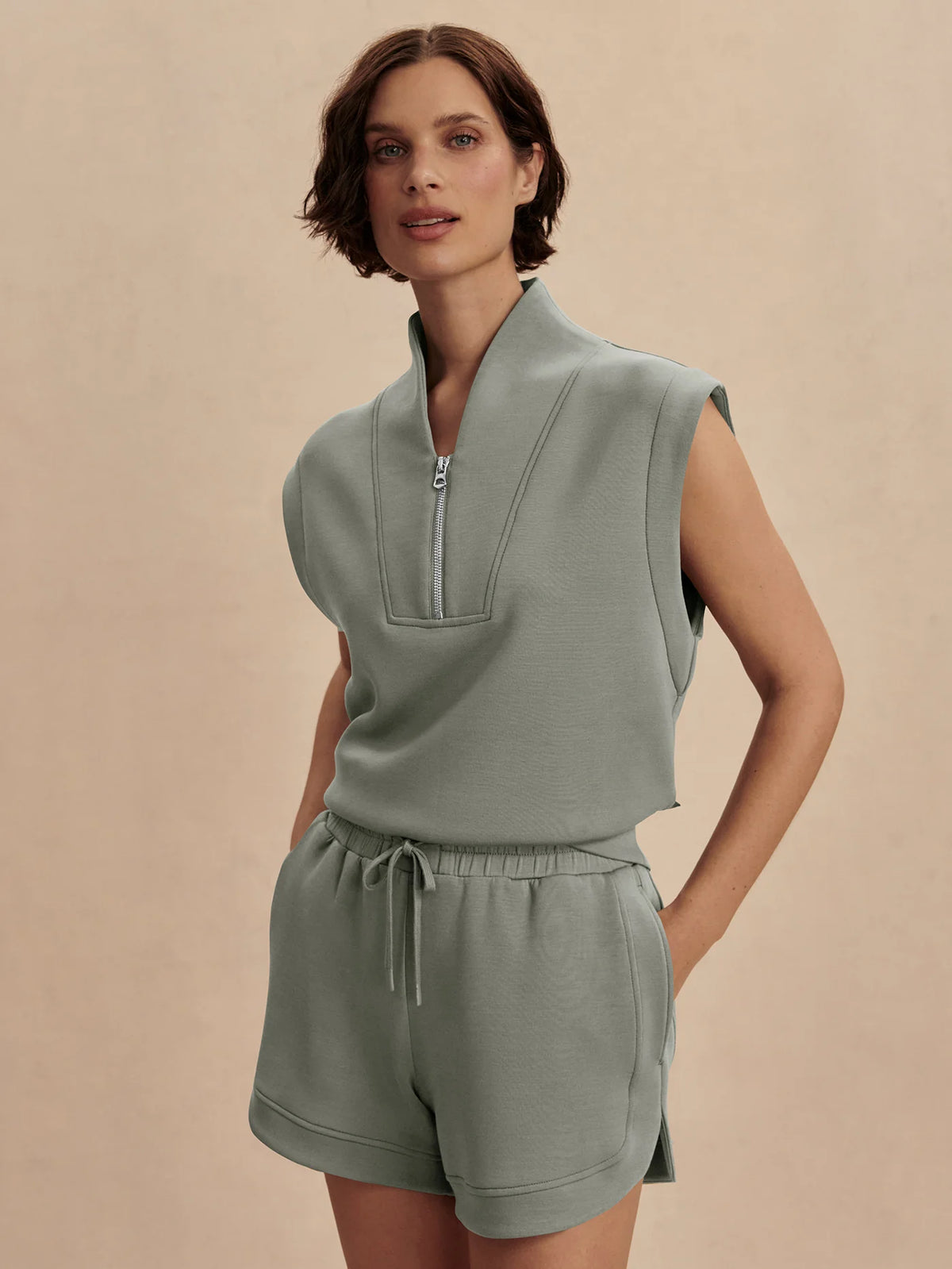 loretta half zip shadow