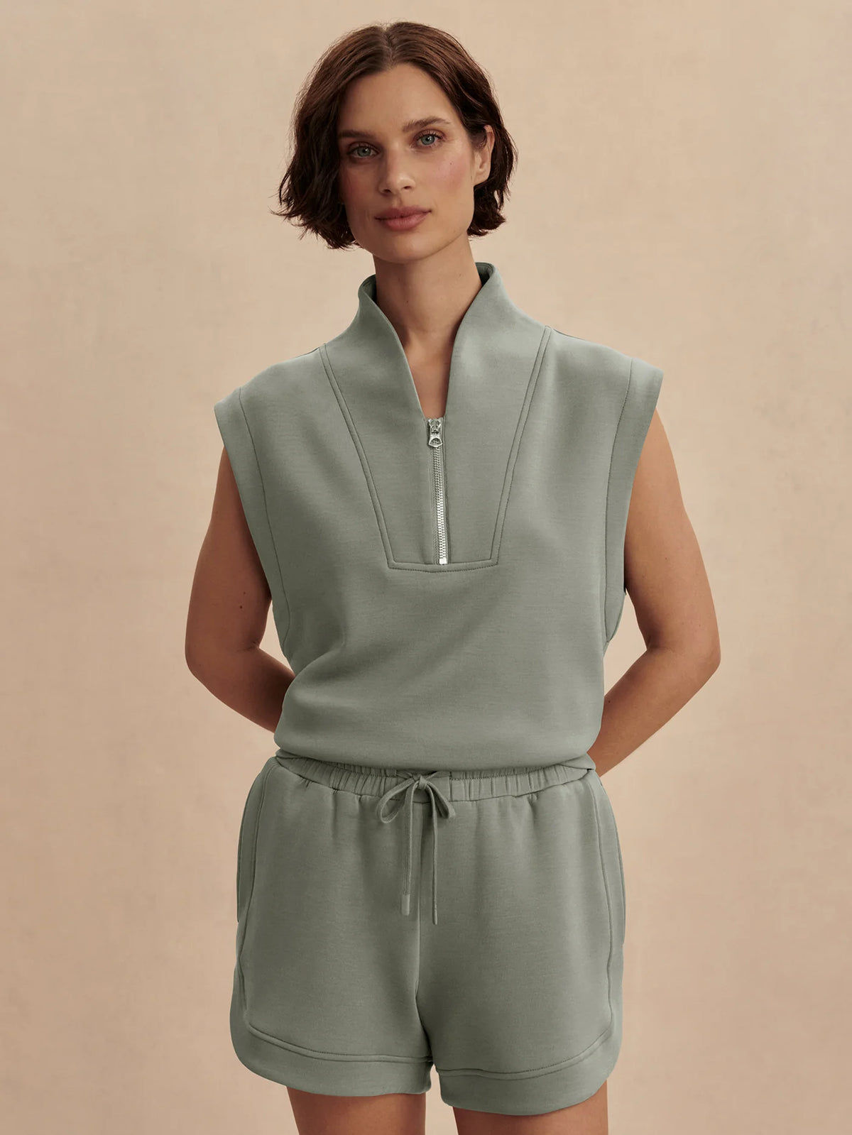 loretta half zip shadow
