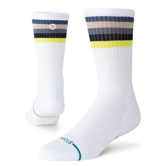 LINE UP MID RIBBED CREW WHITE