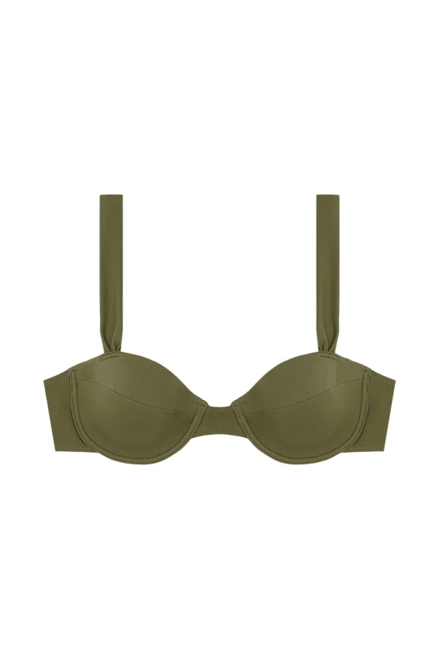 Top Balconette Kaki