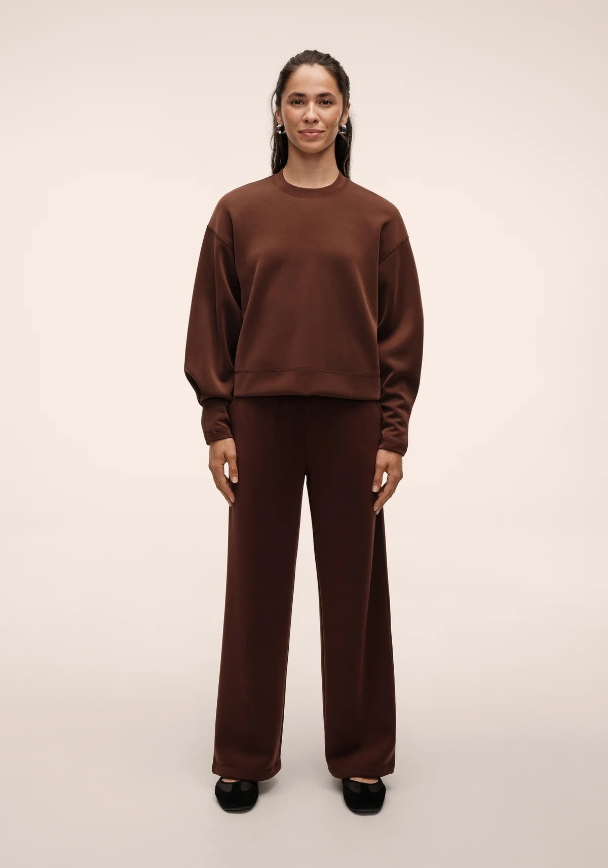 Peachy Straight Leg Jogger Dark Brown