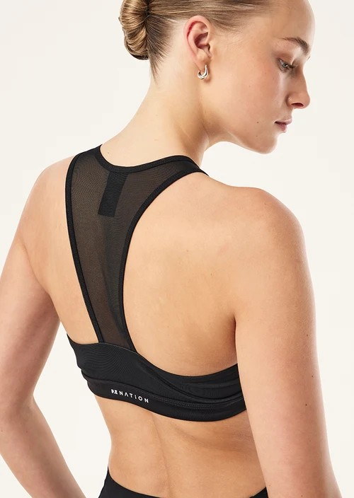 ALL OUT MESH SPORTS BRA BLACK