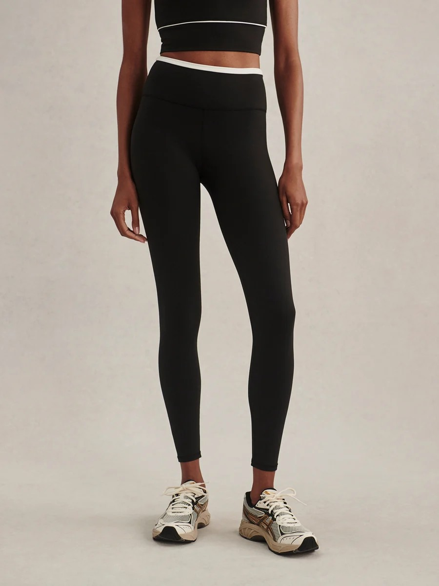 always contrast high rise legging 25 black / snow white